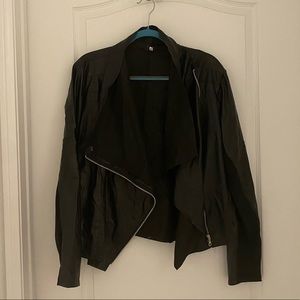 Faux Leather Jacket 🖤